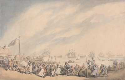 The Return of the Fleet to Great Yarmouth in 1797 by Thomas Rowlandson